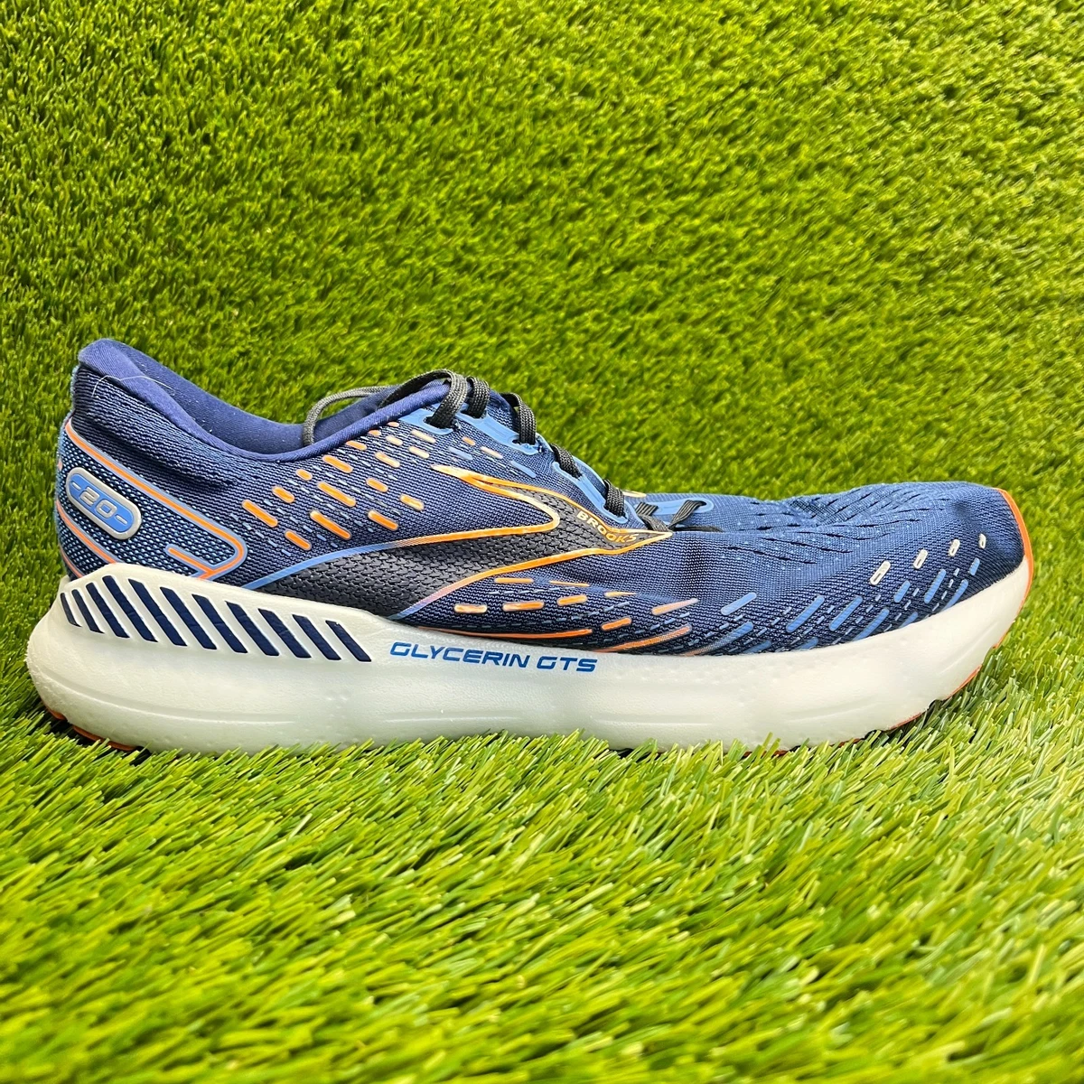 Brooks Glycerin GTS 20 StealthFit Men Size 12.5 Grey Blue Athletic Running Shoes Brooks Men main image 3