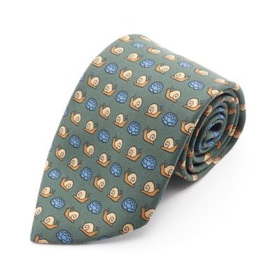 Used Hermes brand off HERMES silk tie used men's