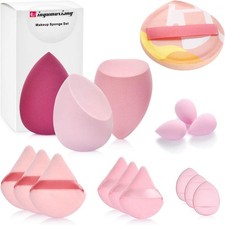 16PCS Makeup Sponge Set, with Triangle Powder Puff Beauty Blender Sponge and