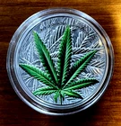 2016-benin-sativa-high relief-concave-colorized-coa/display case/UNCIRCULATED