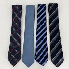 Lot of 4 Banana Republic Neck Ties Men's One Size Blue Silk New NWOT