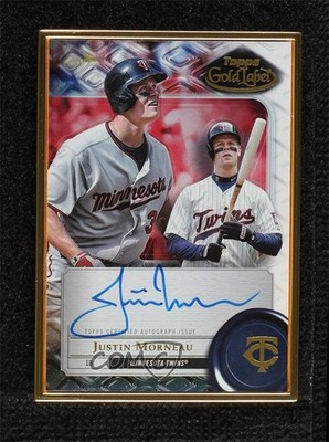 2022 Topps Gold Label Framed Justin Morneau #FA-JMO Auto hd2