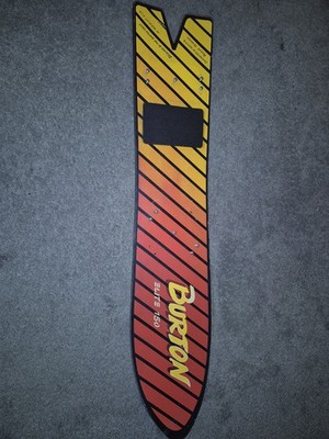 Burton Elite 150 Snowboard 150cm Split Tail Red Yellow White Vintage 1980's 