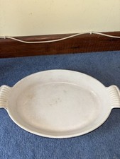 LE CREUSET GRATIN OVEN DISH ORANGE OVAL 34CM X 21CM m