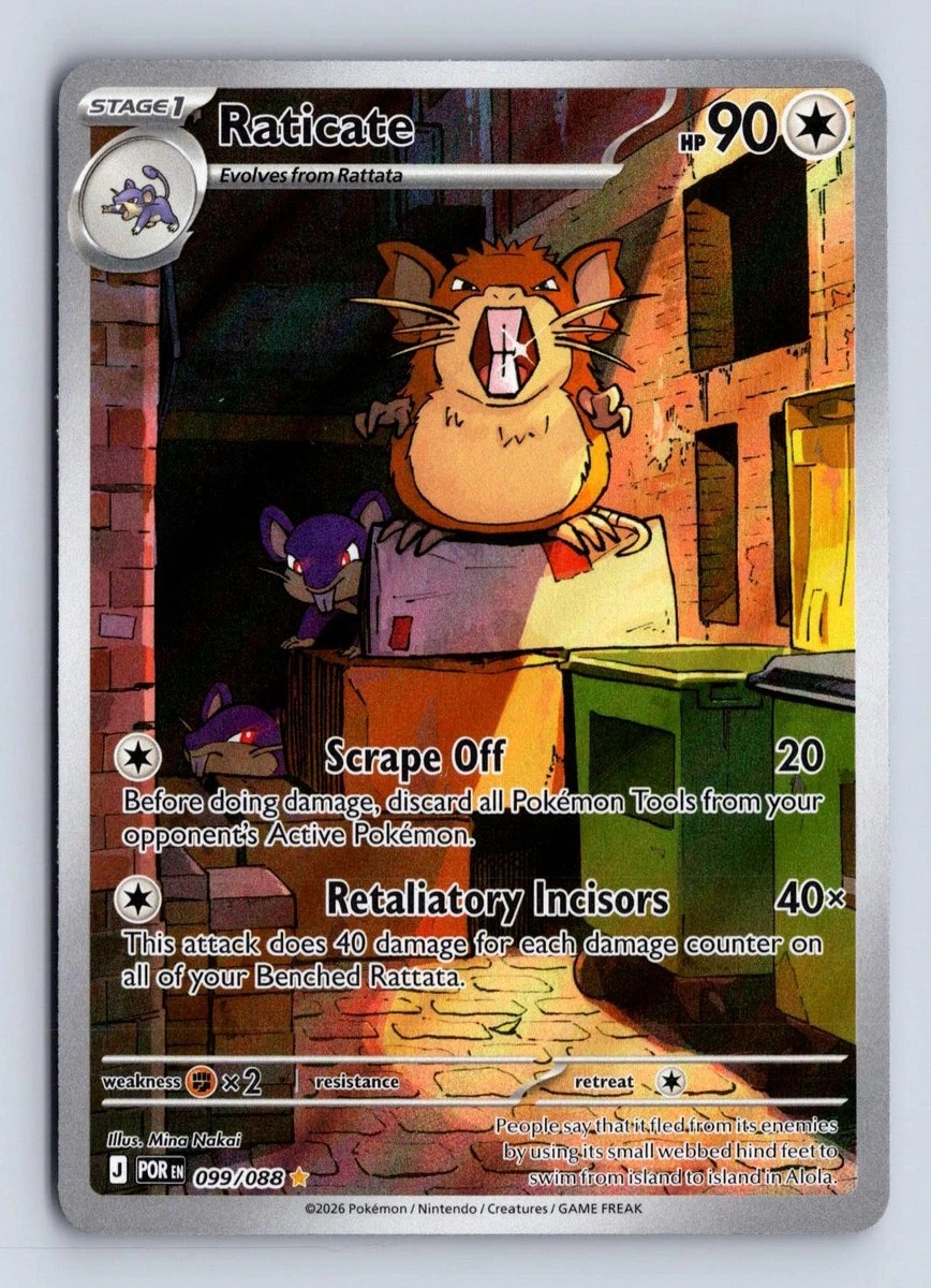 Raticate Pokémon TCG Cards for sale | eBay