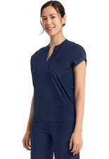 Navy Cherokee Scrubs Infinity GNR Kinetic V Neck Top IN655A NAV