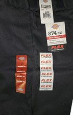 Dickies 874 Men's Flex Original Fit Work Pant Black Size 34x30