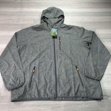NEW Orvis Insect Shield Jacket Mens 2XL Gray Hooded Full Zip Lightweight Wind