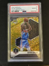 2020-21 Mosaic Kevin Durant Fast Break Gold Disco Prizm /10 PSA 10 GEM MT