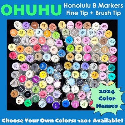 OHUHU Honolulu B Alcohol Marker - Choose Your Individual Color (NEW) Mix & Match