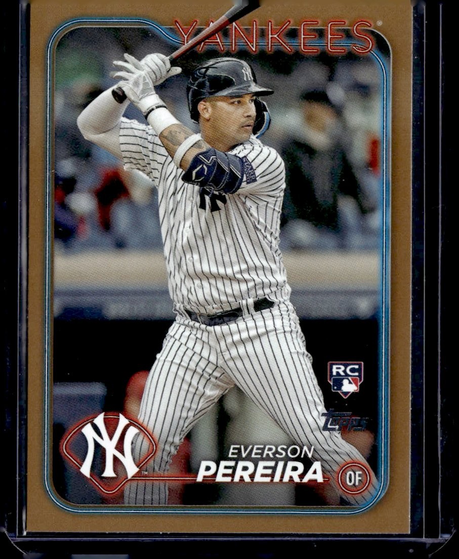 2024 Topps #461 Everson Pereira Gold #/2024 New York Yankees Rookie