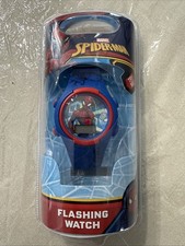 NWT Marvel Spiderman Kid's LCD Watch Flashing Lights Sealed