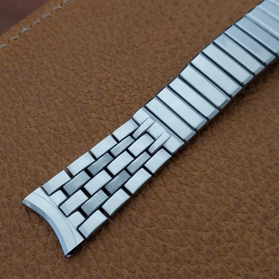 Correa de reloj vintage de acero inoxidable Gemex de 11/16" mcm sin usar nos años 50 Foto 2 de 4