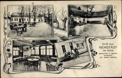 Ak Remstädt in Thüringen, Restaurant Albert Heering,... - 10835154