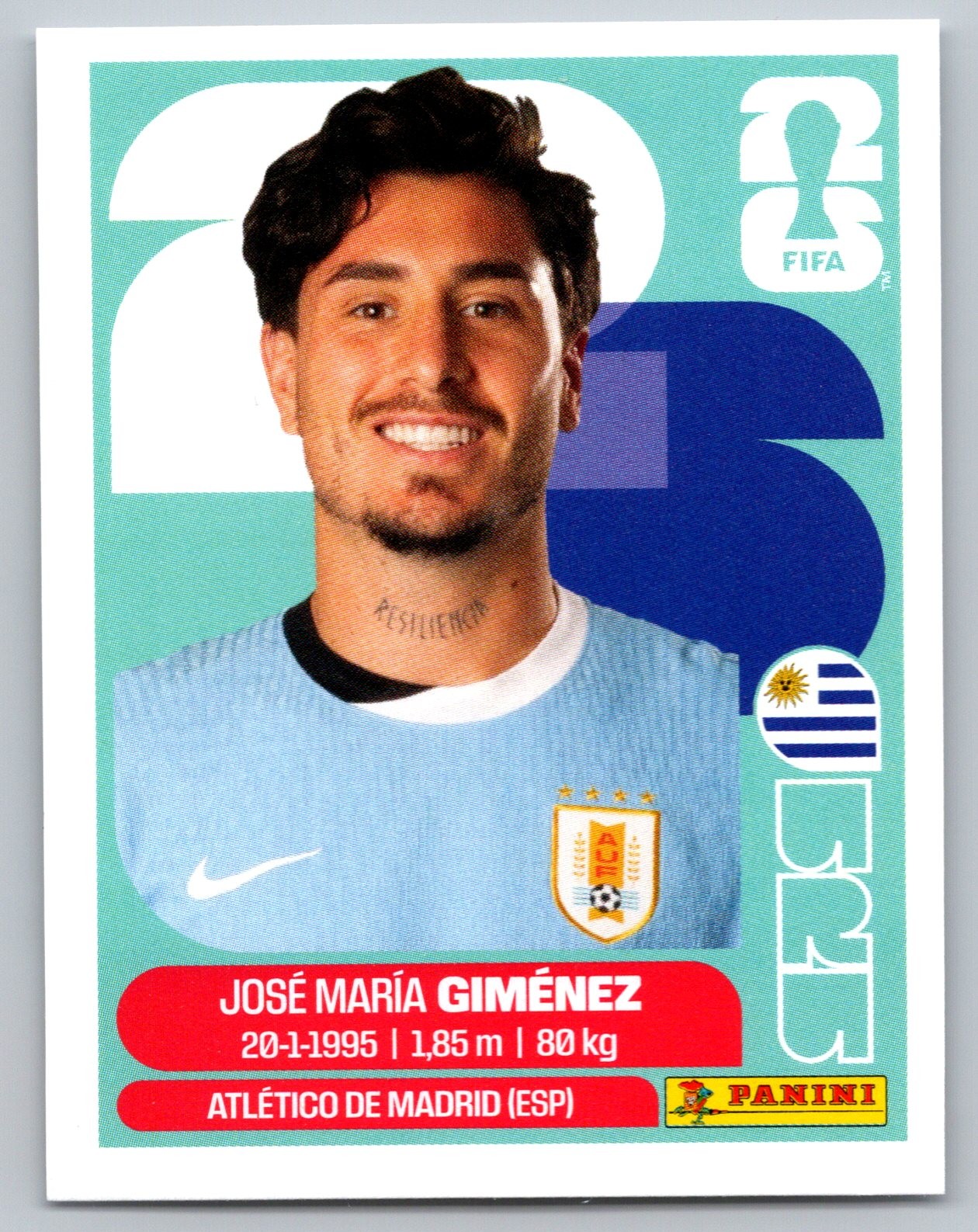 2026 Panini FIFA World Cup Stickers José María Giménez