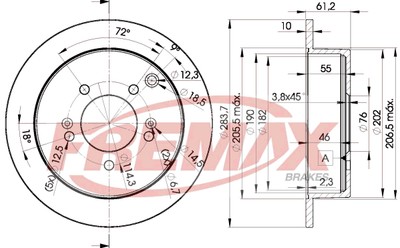 Remax BD-2907 Brake Disc for Hyundai, Kia