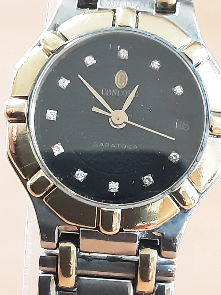 Damenuhr Concord Saratoga 18 K Gold/Stahl mit Zertifikat - Bild 3 von 4