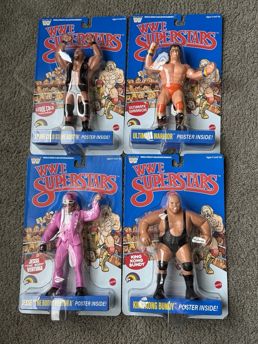 SET! ALL LJN WWE Superstars Series Wave 2 Blue Card Warrior