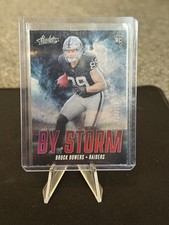 2024 Panini Absolute By Storm Brock Bowers Spectrum Red /150 Rookie Raiders