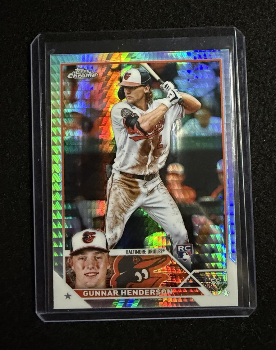 2023 Topps Chrome Gunnar Henderson RC Prism Refractor Rookie #2 Orioles