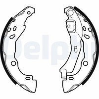 Delphi Bremsbackensatz Hinterachse U.A. FüR CitroËN, Dacia, Nissan, Renault