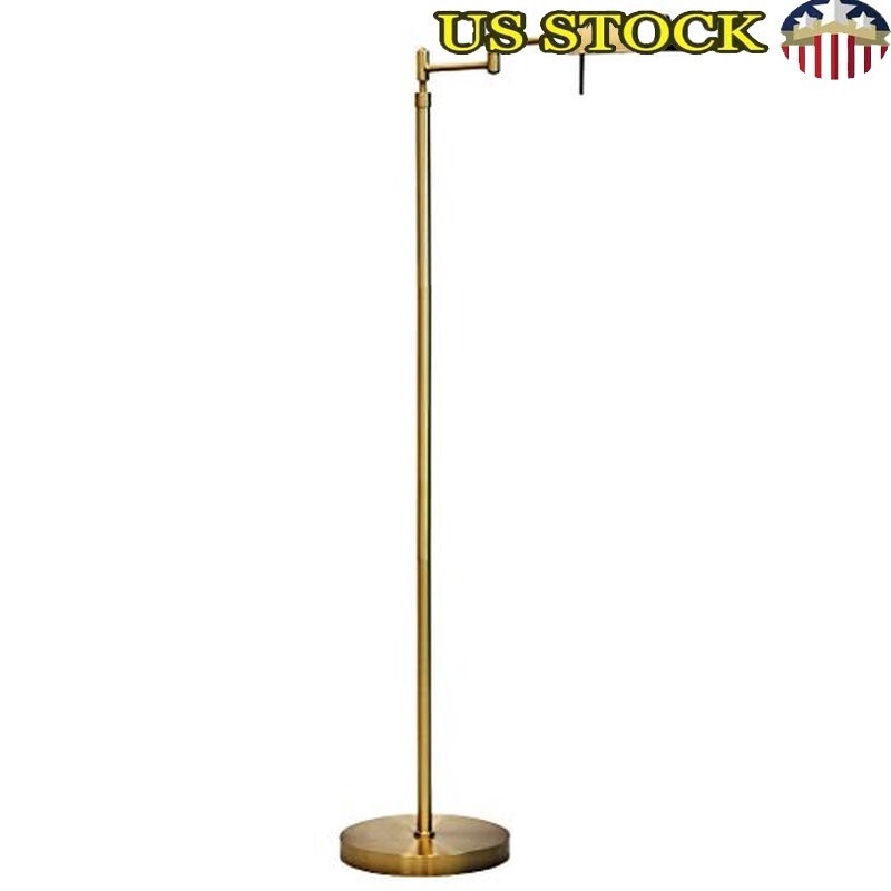 Dimmable Adjustable Height LED Floor Lamp 360° Swing Arm Sewing Reading Light US
