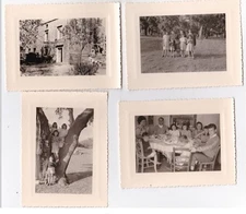 CORSICA: lot of 8 Castelli family photos circa 1950 (size 10x8 cm)