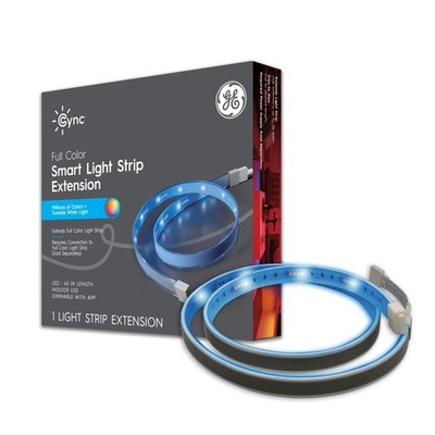 GE Cync Direct Connect LED Smart Light Strip Extension, Color Changing Strip