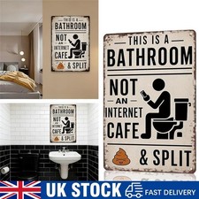 This is a Bathroom Not an Internet Cafe Vintage Metal Tin Sign Funny Wall Arts