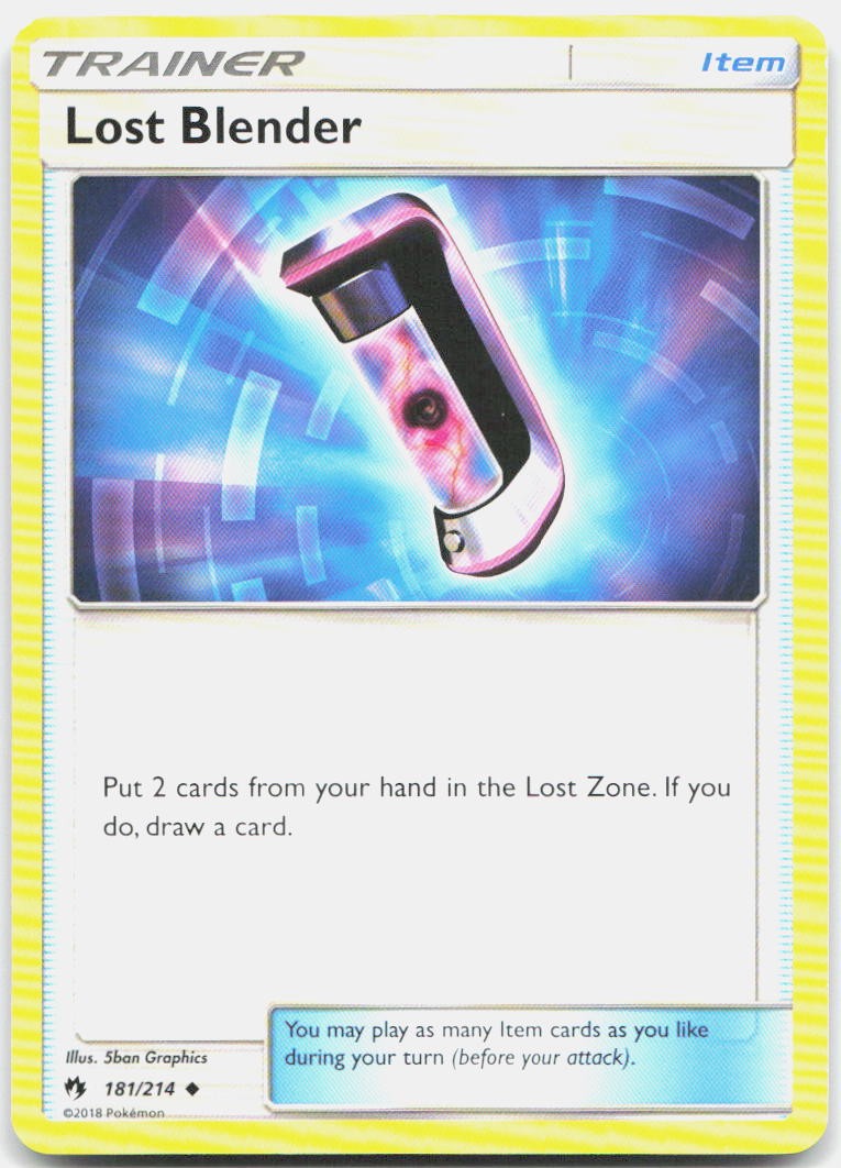 Lost Blender 181/214 Uncommon Lost Thunder Pokemon LP