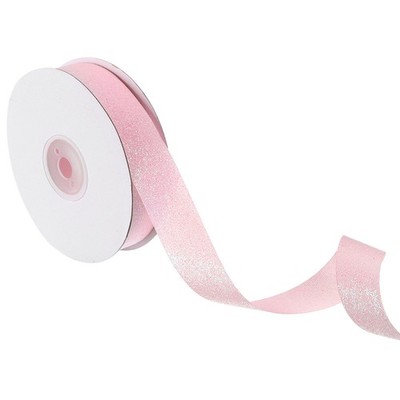 Für Sparkle Band 25 Yards x 7/8'' Pink Polyester Metallisch Glitzerband