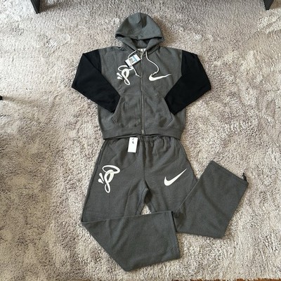 Nike x Syna Solo Swoosh Central Cee Fleece Tracksuit Full Set - Size M