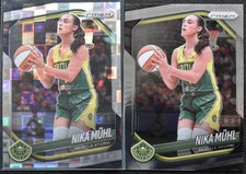 2025 Panini Prizm WNBA #127 Nika Muhl Silver Pandora & Base Card-Seattle Storm