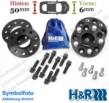 SV schwarz VA 6mm & HA 50mm & Schrauben-👜 u.a.: Seat Ibiza IV ST 6J8 6P8 10-16