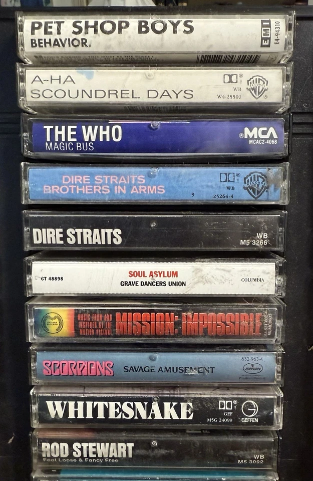 Lot 100 Vintage 70s 80s 90s Rock Metal Hard Rock Alternative Pop Cassette Tape A Foto 4 de 4