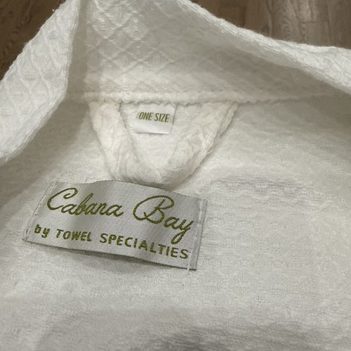 Bath Robe Cabana Bay 100% Cotton Turkish By Towel Specialties One Size - Picture 2 of 6