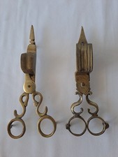 Antike Dochtschere aus Messing 2 St.-Vintage Kerzenschere