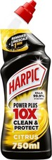 Harpic Power Plus Toilet Cleaner Gel 10X Clean and Protect Citrus, 750ml 0.79 per litre