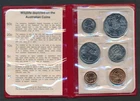 Australia: 1983 Uncirculated set in RED RAM wallet With SCARCE 20c
