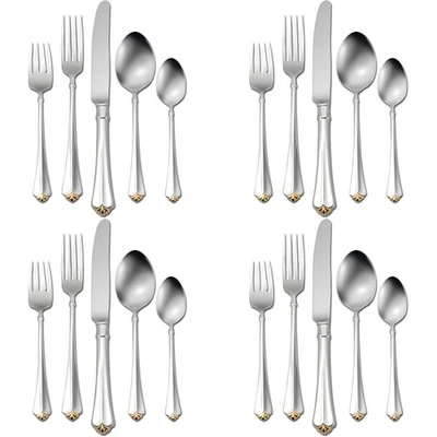 Oneida Golden Juilliard 18/10 Stainless 20pc. Flatware Set (Service for Four)