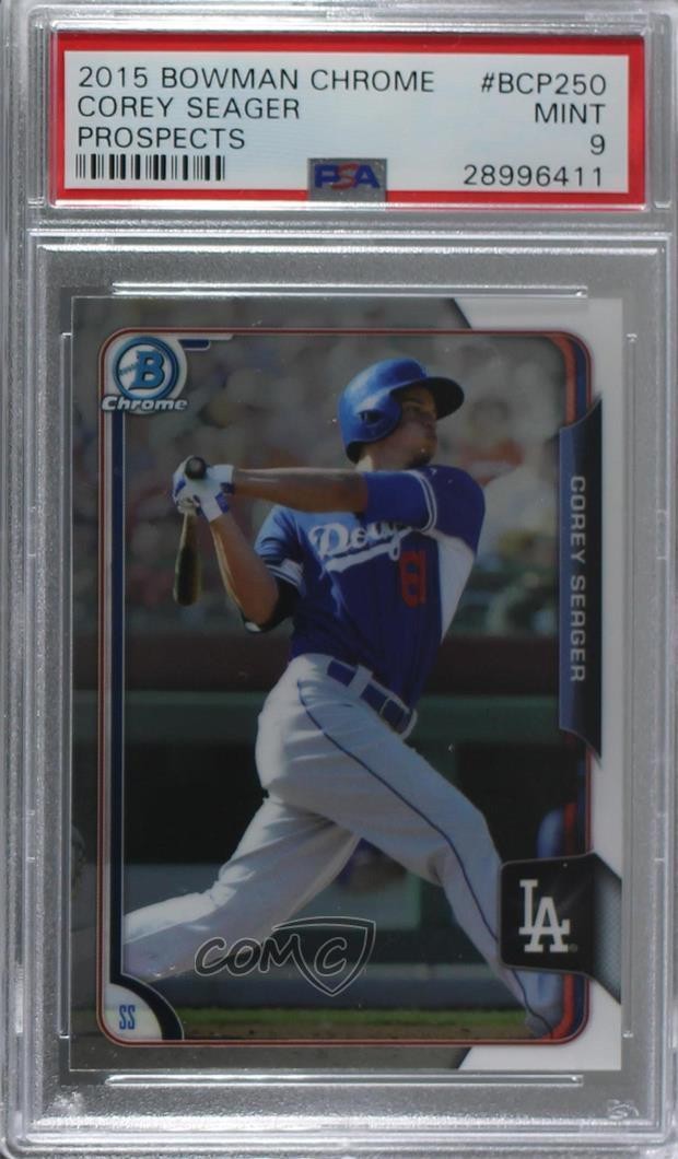 2015 Bowman BOWMAN CHROME PROSPECTS #BCP250 Corey Seager front
