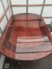 A lacquered table and 6 chairs. Free delivery London.