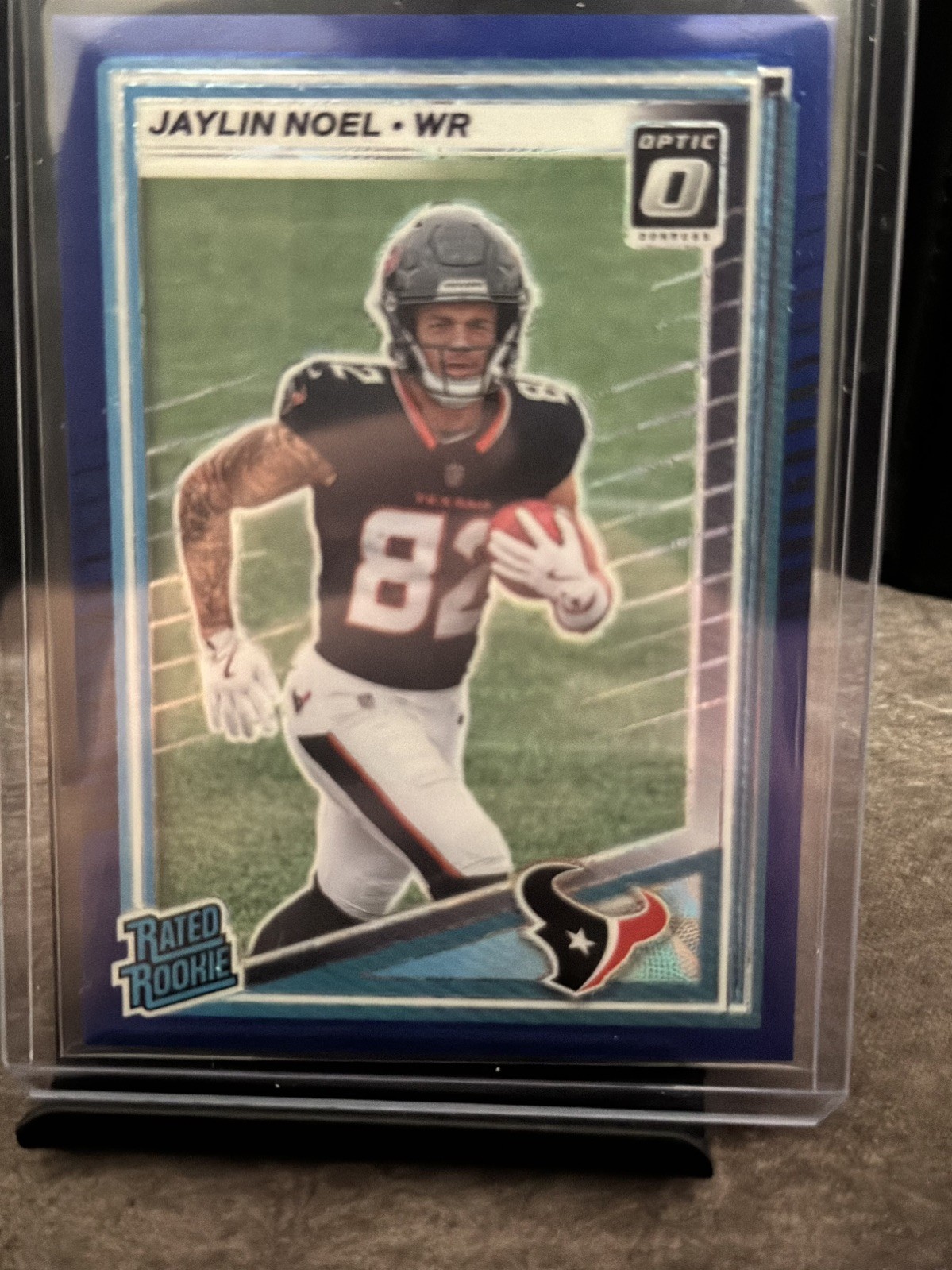 2025 Donruss Jaylin Noel Optic Rated Rookie Preview Blue Scope RC #324 Texans