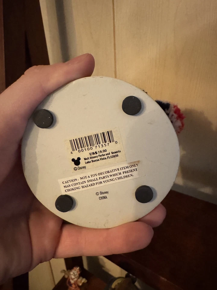 Vintage Collectable Disney World Ceramic Minnie Mouse Cheerleader Bobble Head - Image 2 of 2