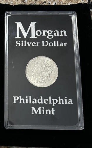 1921 Morgan Silver Dollar BU In Airtite Display Case