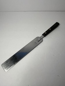 ECKO Forge Stainless Steel Icing Spreader Black Handled USA 12 Inches Vintage