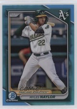 2024 Bowman Draft Chrome Sky Blue Refractor Myles Naylor #BDC-141 1ki5