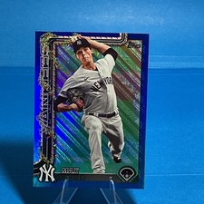 2025 Topps Holiday - Max Fried #H119 Holiday Blue Metallic Glitter
