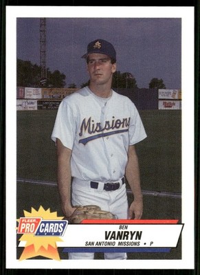 1993 Fleer Pro Cards San Antonio Missions BEN VANRYN RC DODGERS KENDALVILLE IN