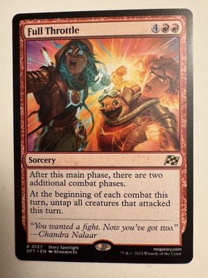 x1 Full Throttle DFT Aetherdrift MTG 127 RARE M/NM 1x